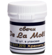 De La Moll, СВЕЧИ с ВОСКОВОЙ МОЛЬЮ, пчелиная огнёвка, Барнаул, Алтай, 10 натуральных суппозиториев на основе масла какао